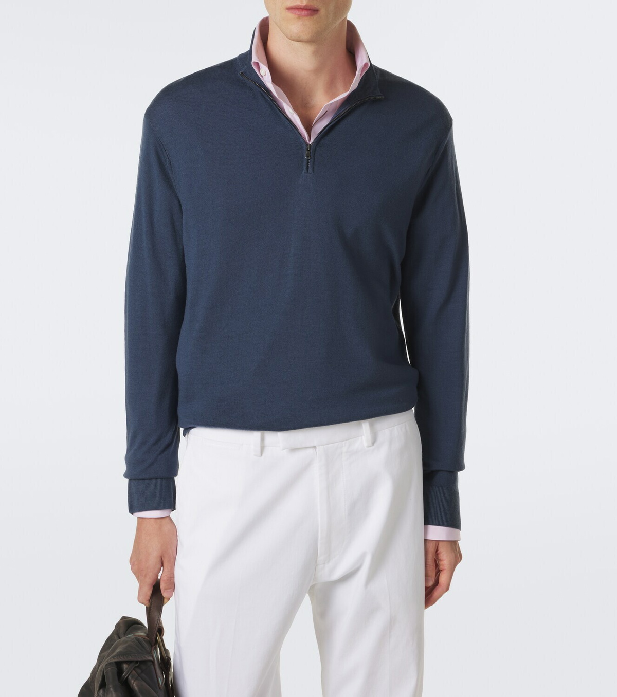 Sunspel Wool half-zip sweater