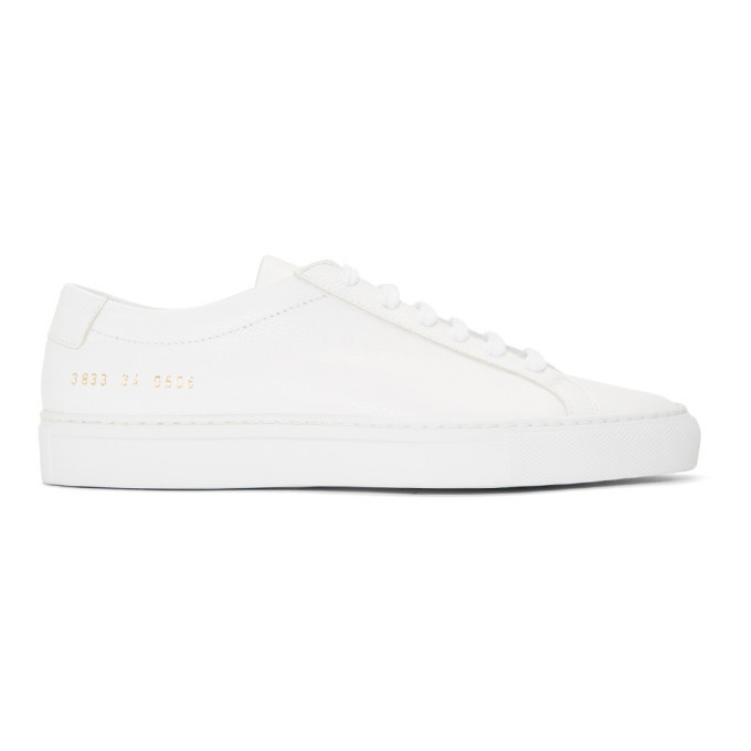 Photo: Woman by Common Projects White Original Achilles Low Premium Sneakers