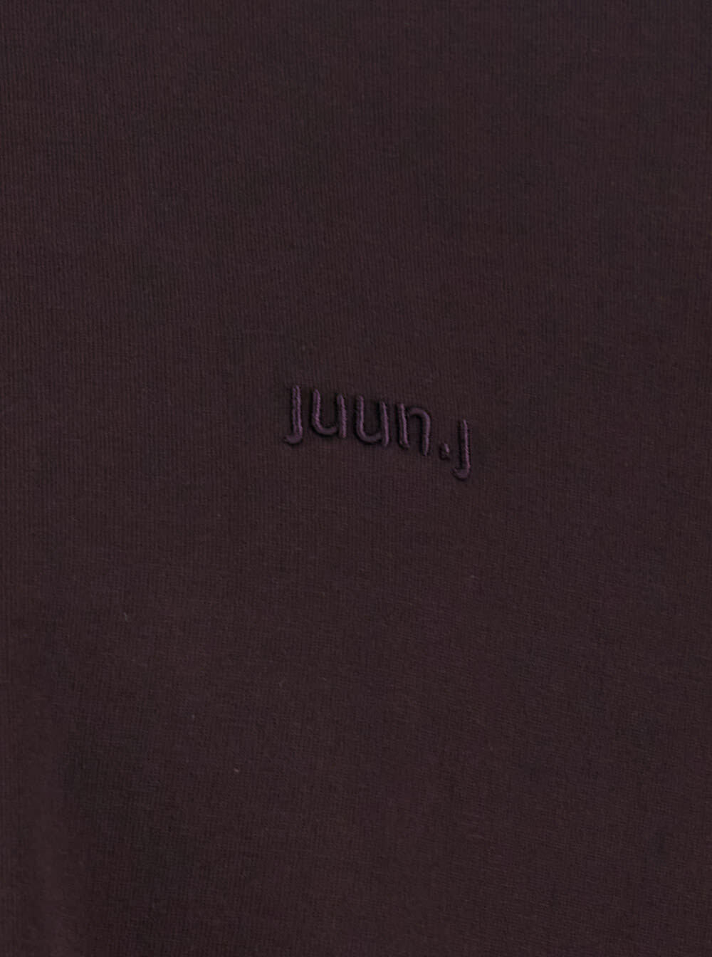 Juun.J Bordeaux T-shirt With Logo Embroidered On The Front And Print On The Back In Cotton Man