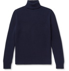 Officine Générale - Merino Wool and Cashmere-Blend Rollneck Sweater - Blue