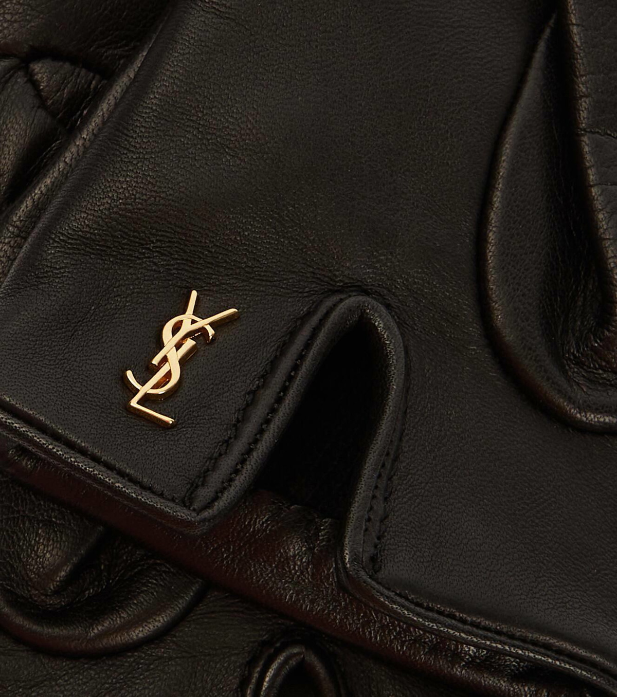 Saint Laurent Cassandre leather gloves