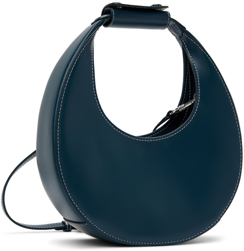 Staud Navy Mini Moon Bag Staud