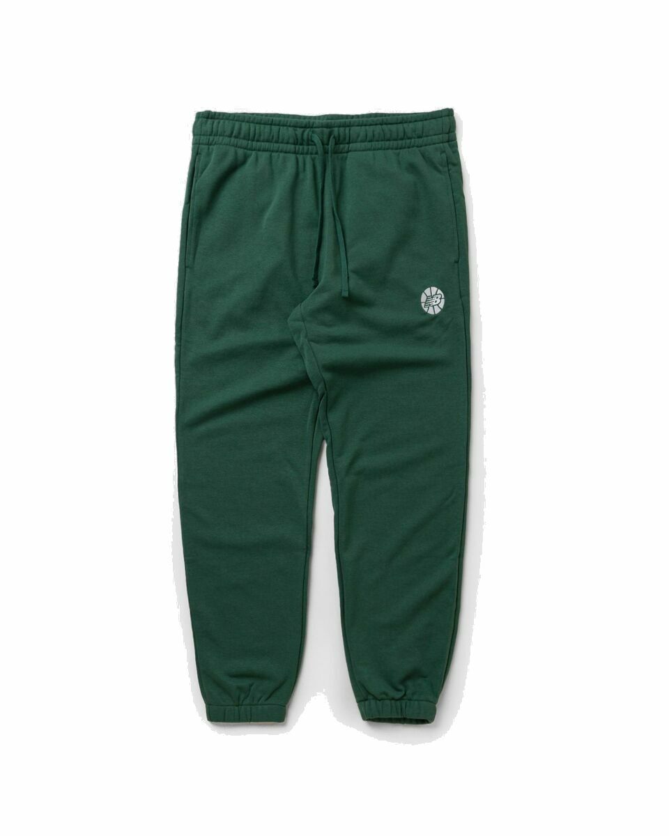 Photo: New Balance Hoops Essentials Fundamental Pant Green - Mens - Sweatpants