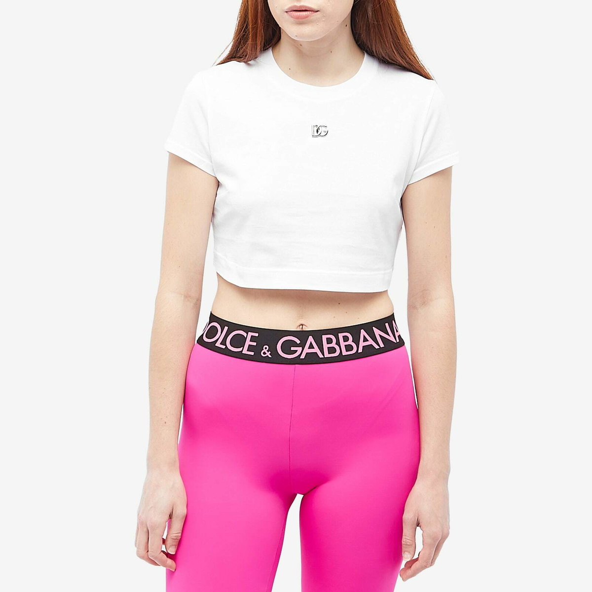 DOLCE AND GABBANA, Dg Vib3 Stretch Jersey Leggings, Women