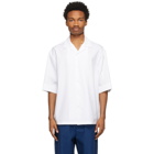 Jil Sander White Organic Cotton Pyjama Short Sleeve Shirt