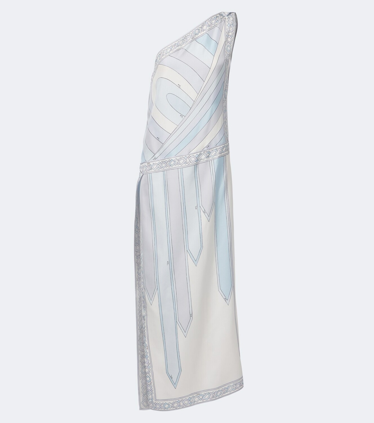 Pucci Iride one-shoulder silk twill gown