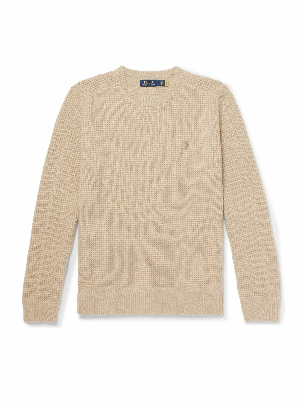 Polo Ralph Lauren - Logo-Embroidered Waffle-Knit Wool and