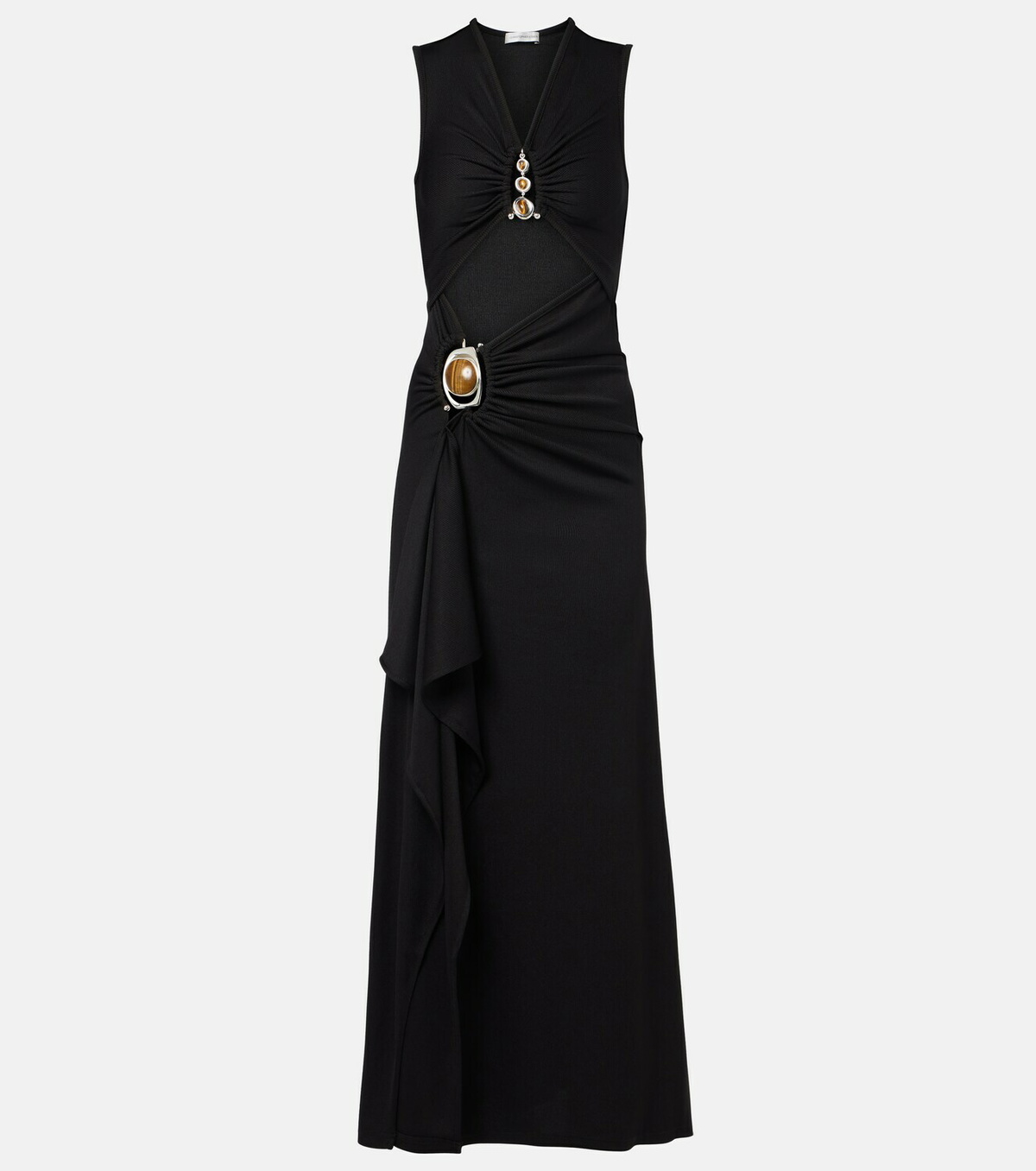 Christopher Esber Droplet Crystal cutout embellished maxi dress