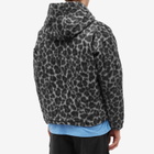 Edwin Men's Daimon Hooded Jacket Lined in Black/White Leopard