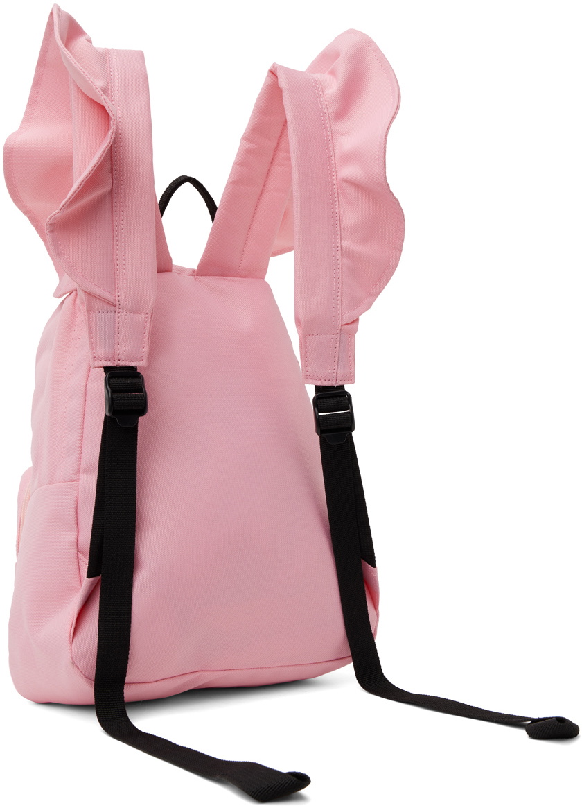 Pushbutton Pink Wing Strap Backpack Pushbutton
