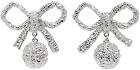 Balenciaga Silver Bow Earrings