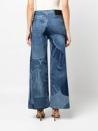 Ahluwalia Blue Lolly Printed Wide-Leg Jeans