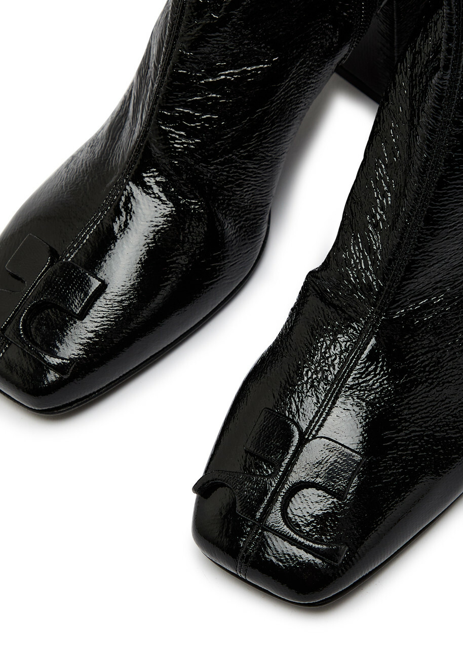Courrèges Reedition 75 Vinyl Knee-high Boots Black
