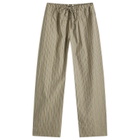 Faithfull The Brand Women's Vieu Relxaed Stripe Pants in Khaki Stripe