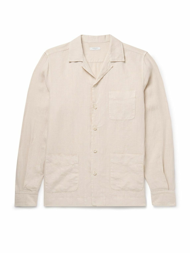 Photo: Boglioli - Camp-Collar Linen Overshirt - Neutrals