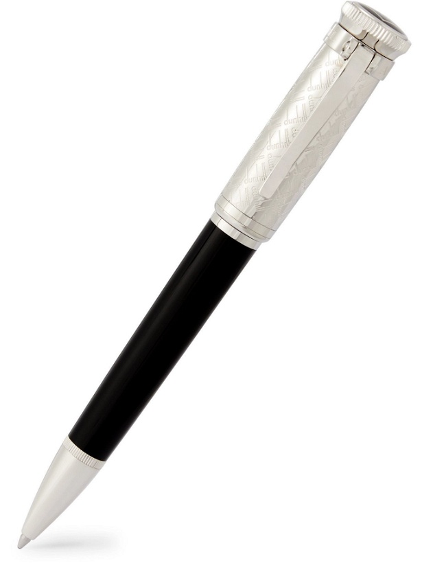 Photo: Dunhill - Logo-Detailed Resin and Palladium Ballpoint Pen