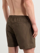 Sunspel - Drawstring Straight-Leg Swim Shorts - Brown