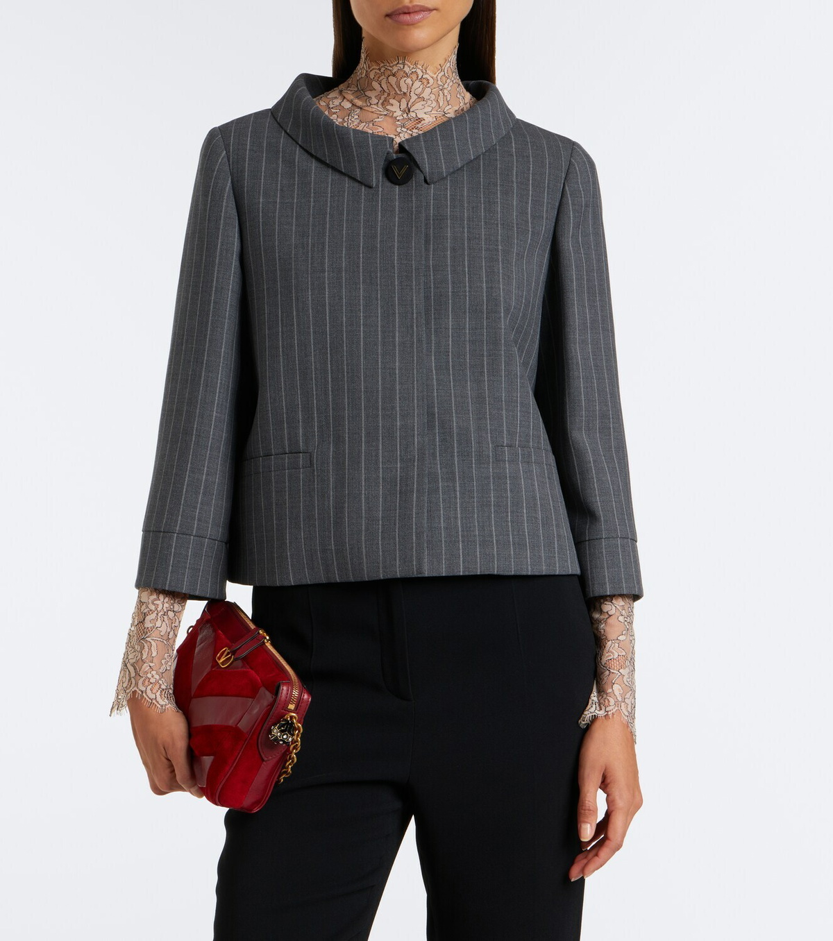 Valentino Pinstripe virgin wool jacket