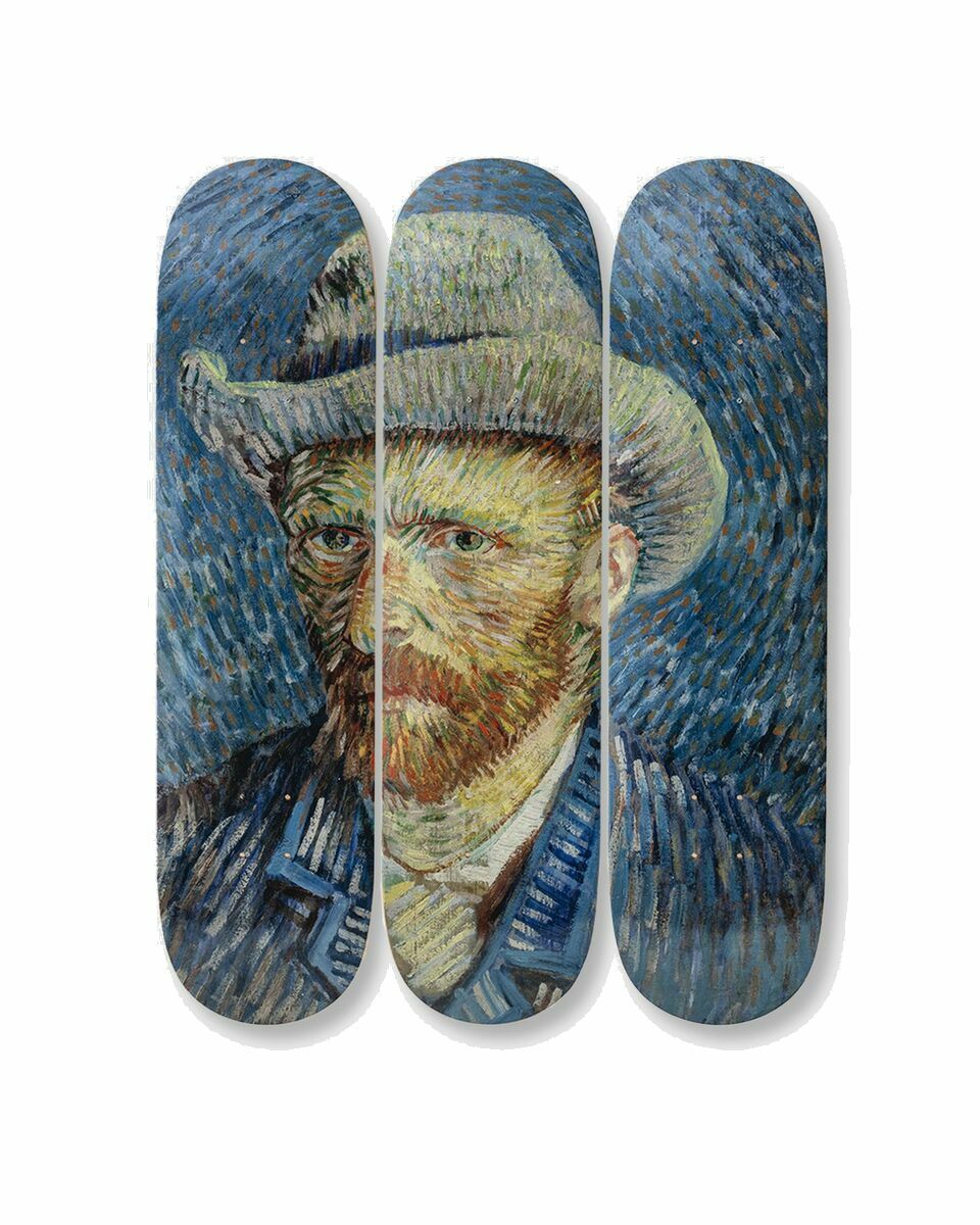 Photo: The Skateroom Vincent Van Gogh Self Portrait With Grey Felt Hat Decks 3 Pack Multi - Mens - Home Deco