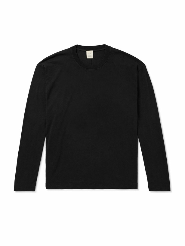 Photo: SSAM - Charlie Organic Cotton-Jersey T-Shirt - Black