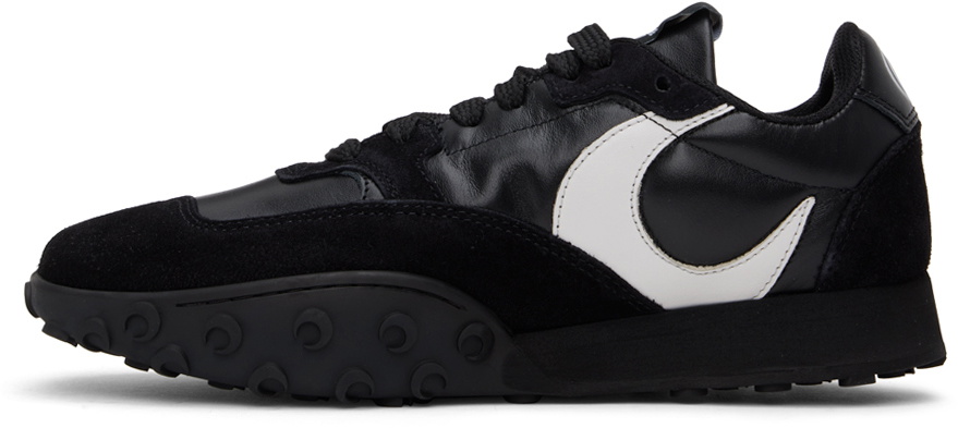 Marine Serre Black MS Rise Sneakers