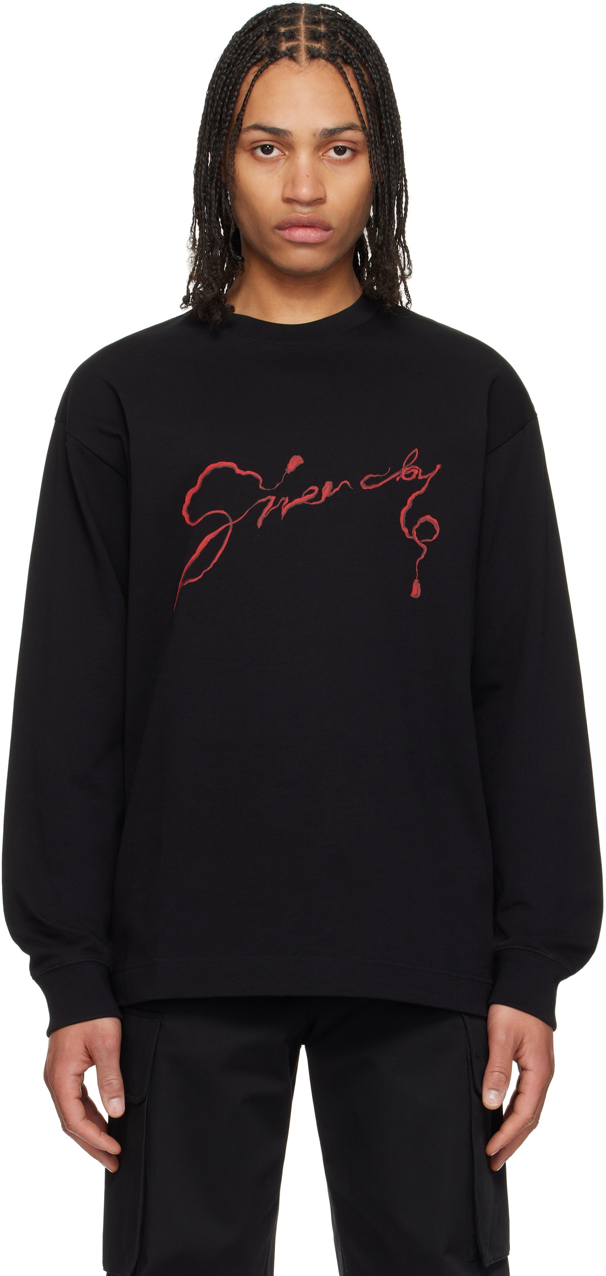 Givenchy Black Regular Long Sleeve T-shirt