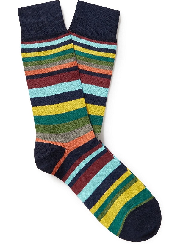 Photo: Paul Smith - Wolfgang Striped Organic Cotton-Blend Socks