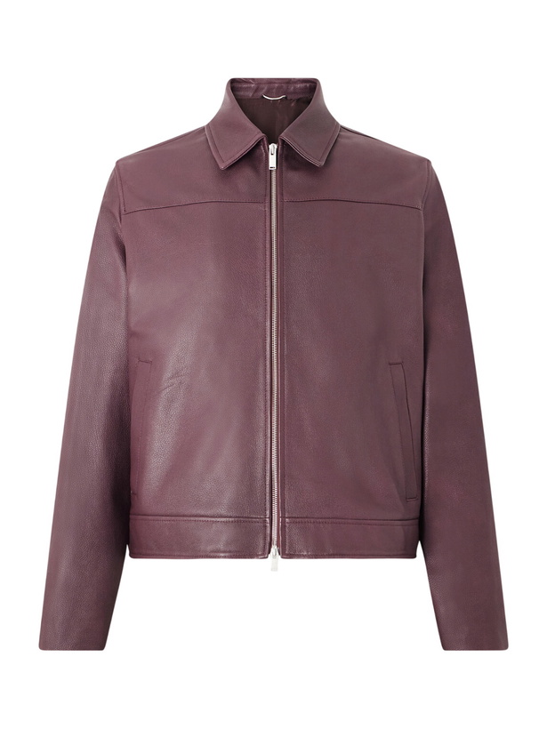 Photo: Lardini - Pawoody Full-Grain Leather Jacket - Brown