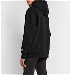 Nike - Sportswear Logo-Embroidered Fleece-Back Cotton-Blend Jersey Hoodie - Black