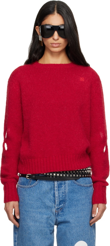Photo: Stefan Cooke Red Slashed Shaggy Sweater