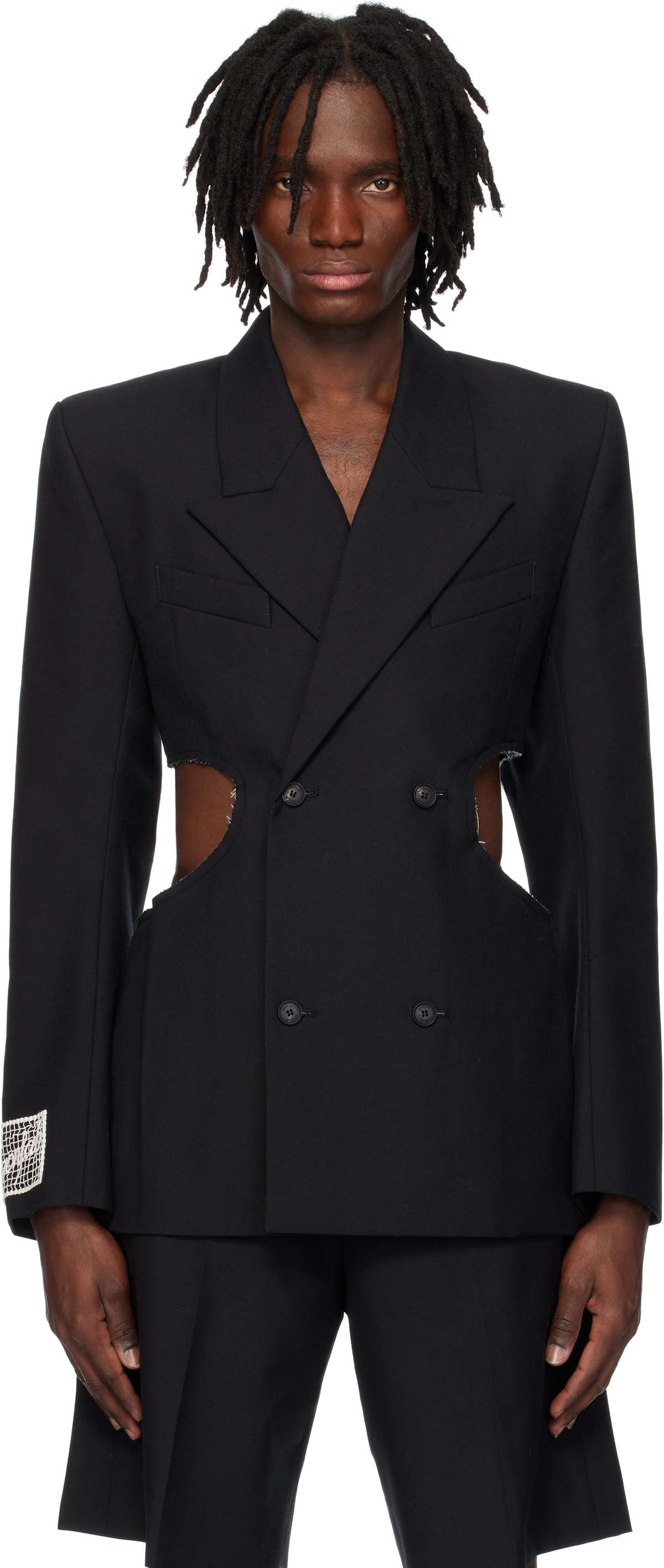 EGONlab SSENSE Exclusive Burgundy Egonic Blazer EGONlab