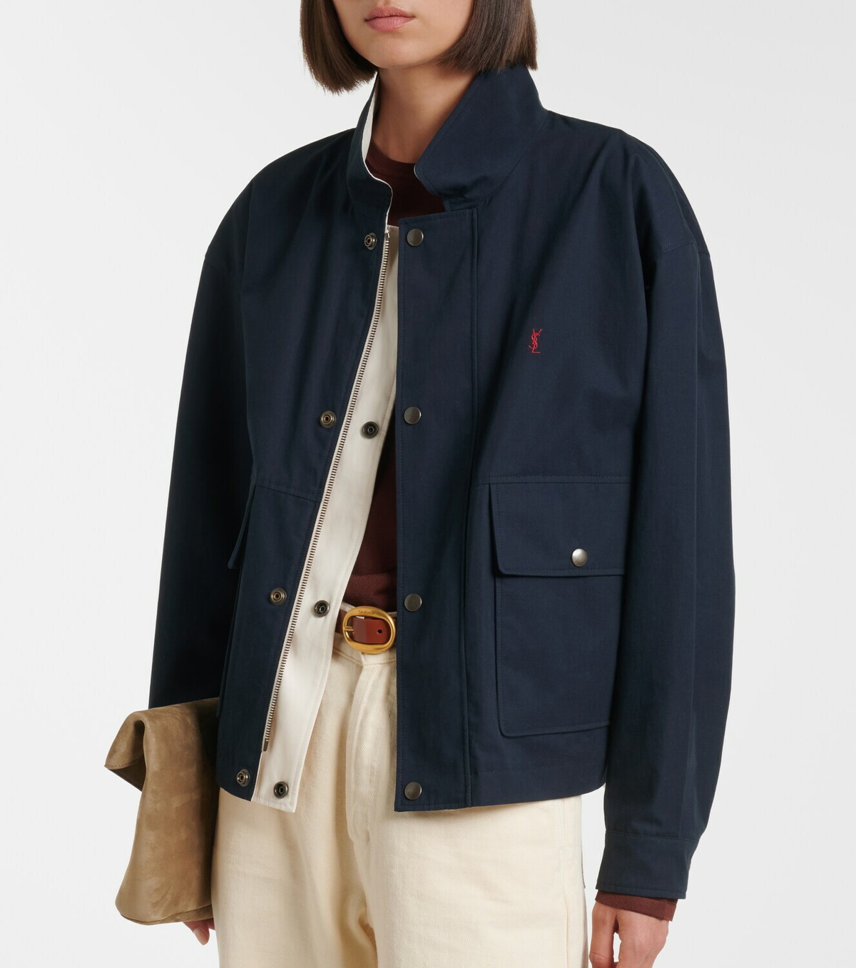 Saint Laurent Reversible cotton blouson jacket