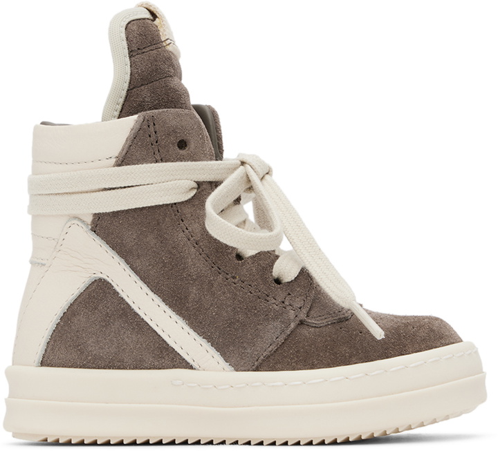 Photo: Rick Owens Baby Gray & Off-White Geobasket Sneakers