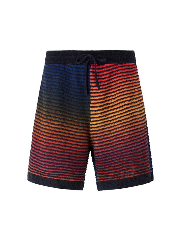 Photo: LOEWE - Paula's Ibiza Straight-Leg Striped Cotton-Blend Shorts - Multi