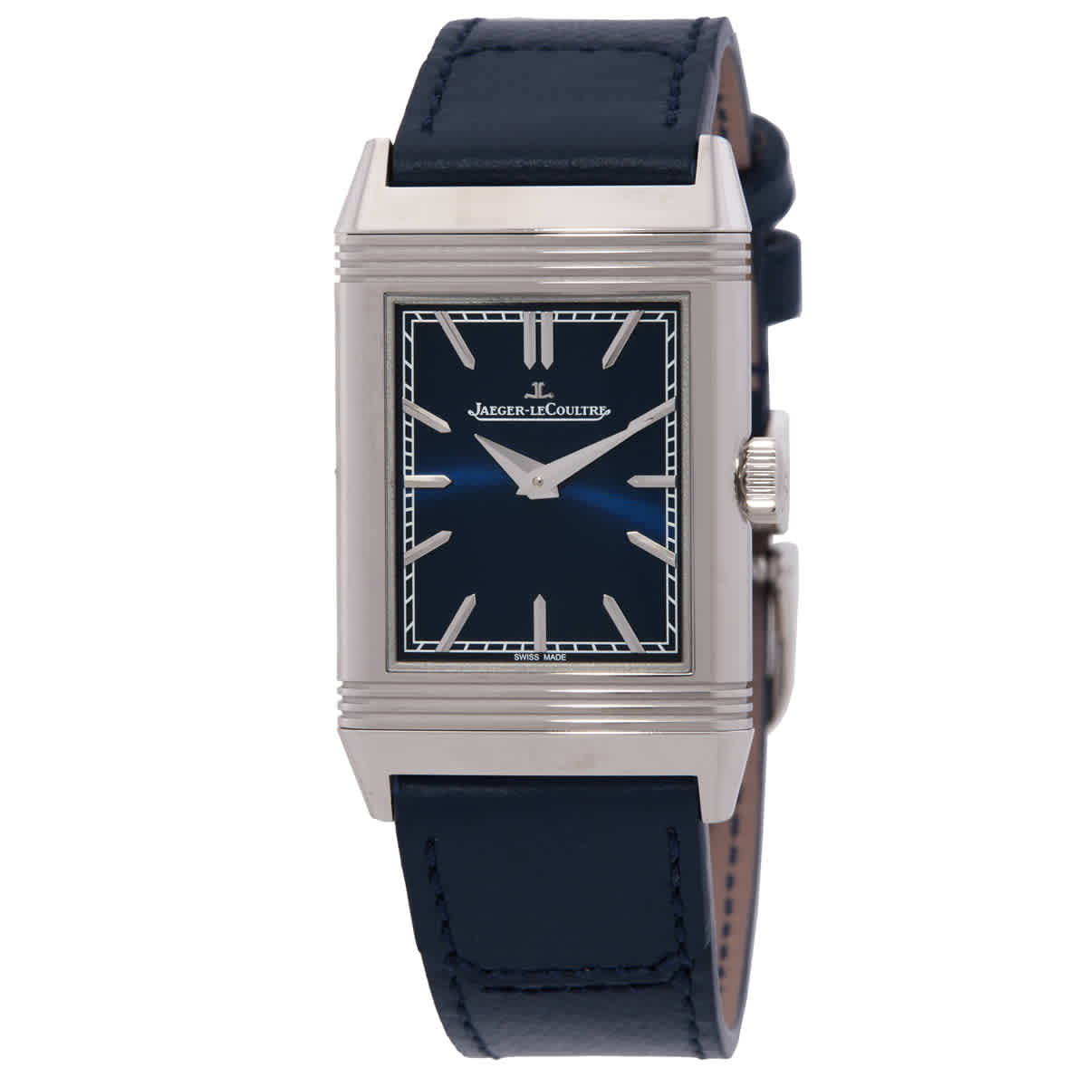 Jaeger LeCoultre Reverso Tribute Monoface Hand Wind Blue Dial Watch Q716848J