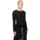 Rick Owens Black Tower Rib LS T-shirt