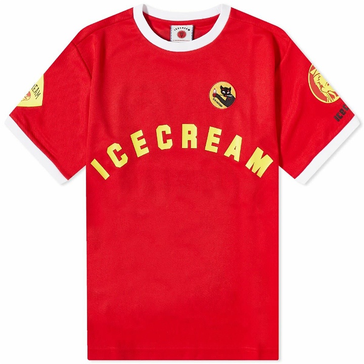 Photo: ICECREAM Men's Soccer Shirt in Red