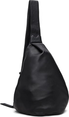 YOHJI YAMAMOTO Black Tuck Sling Medium Bag