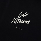 Maison Kitsuné Cafe Kitsuné Popover Hoodie in Black