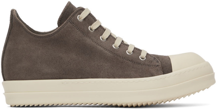 Photo: Rick Owens Gray Suede Sneakers