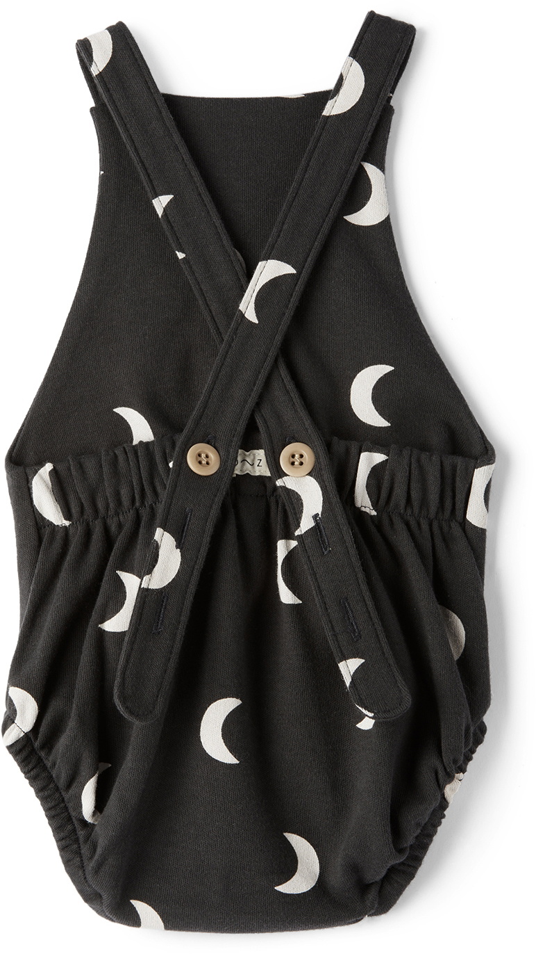 Organic Zoo Baby Black Brace Overalls