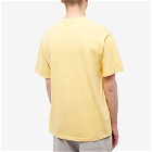 Butter Goods Men's Heavyweight Pigment Dyed T-Shirt in Custard