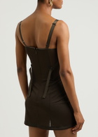 Knwls Grace Harness Fine-knit Mini Dress Brown