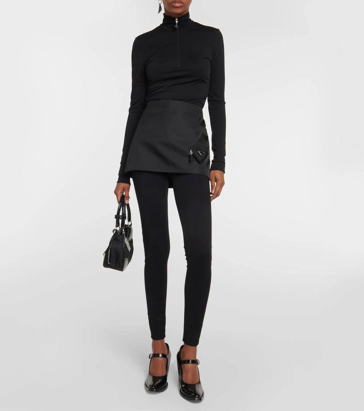 Prada Logo high-rise leggings