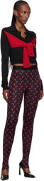 Marine Serre Black Moon Printed Jersey Leggings