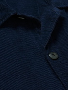 Sunspel - Oversized Cotton-Corduroy Shirt Jacket - Blue