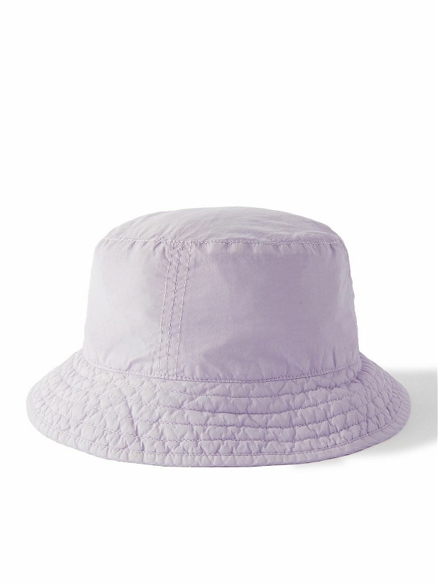 Photo: C.P. Company - Logo-Embroidered Garment-Dyed Chrome-R Bucket Hat - Purple