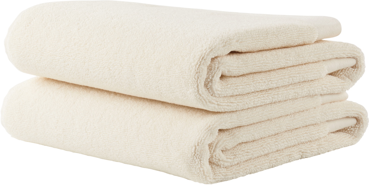 Tekla SSENSE Exclusive Off-White Terry Heavyweight Hand Towel Set