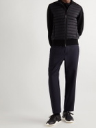 Moncler - Emilien Rubber and Leather-Trimmed Neoprene Sneakers - Black