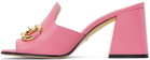 Gucci Pink Horsebit Heels